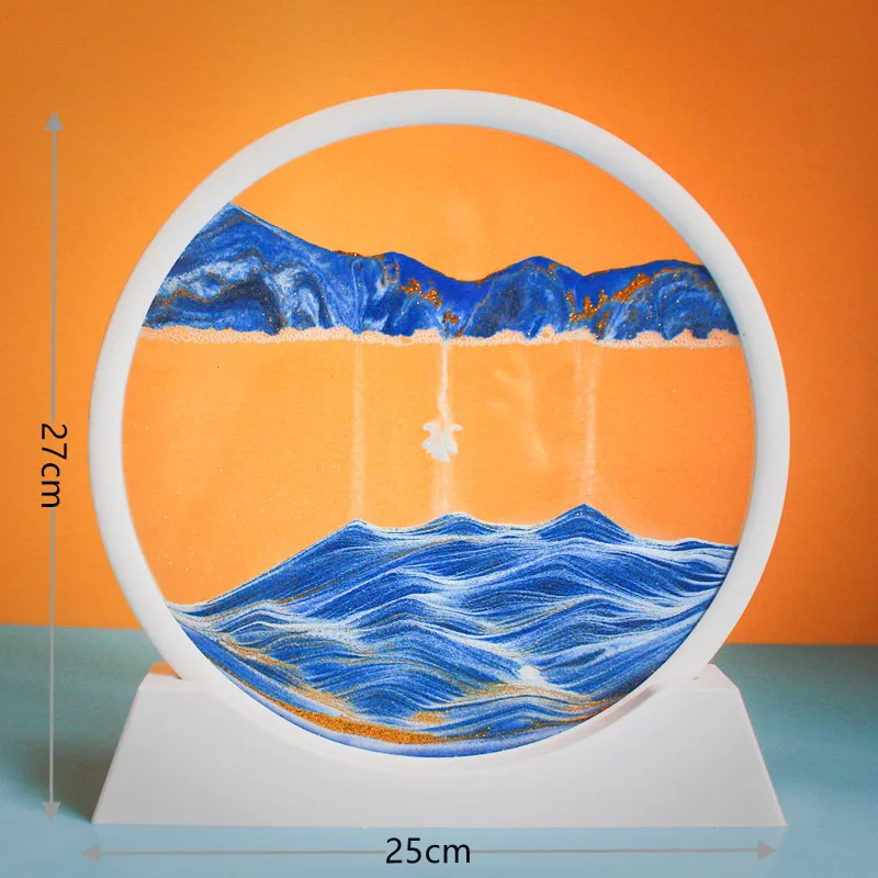 Creative 3D Landscape Glass Sand Timer, Unique Decorative Piece Home Office, Desk Accessories,  Home Decor , Decoration Home