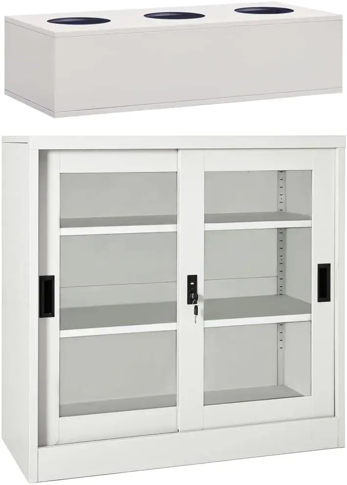 Sliding Door Cabinet With Planter Box ,Storage Cabinet,File Cabinet,Safe Deposit Box,Pantry Cabinets,Farmhouse Cabinet,Display