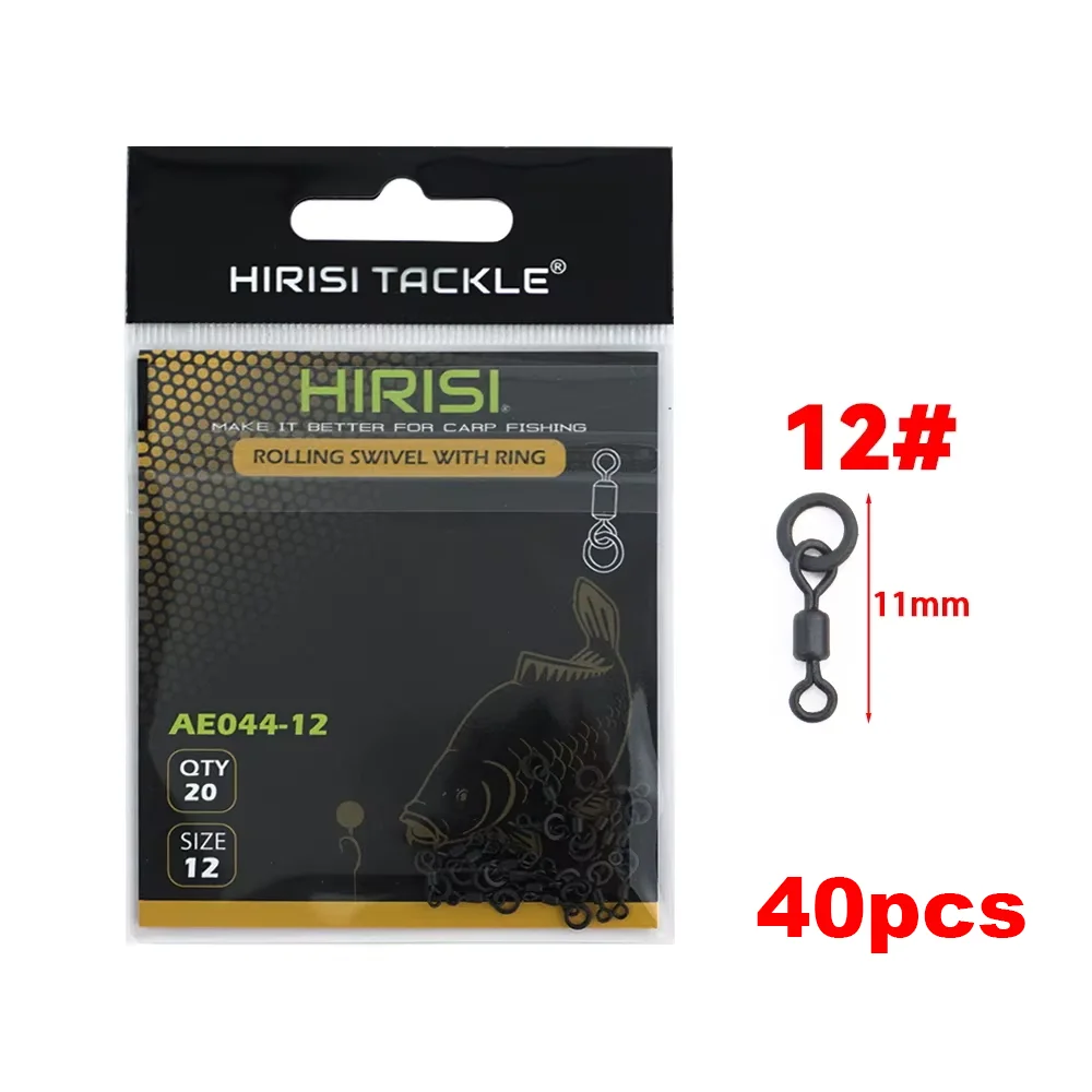 Hirisi 20 stks Karpervissen Wartel voor Chod Rig Link met Solid Ring Terminal Visgerei Vissen Snap Wartels AE045S