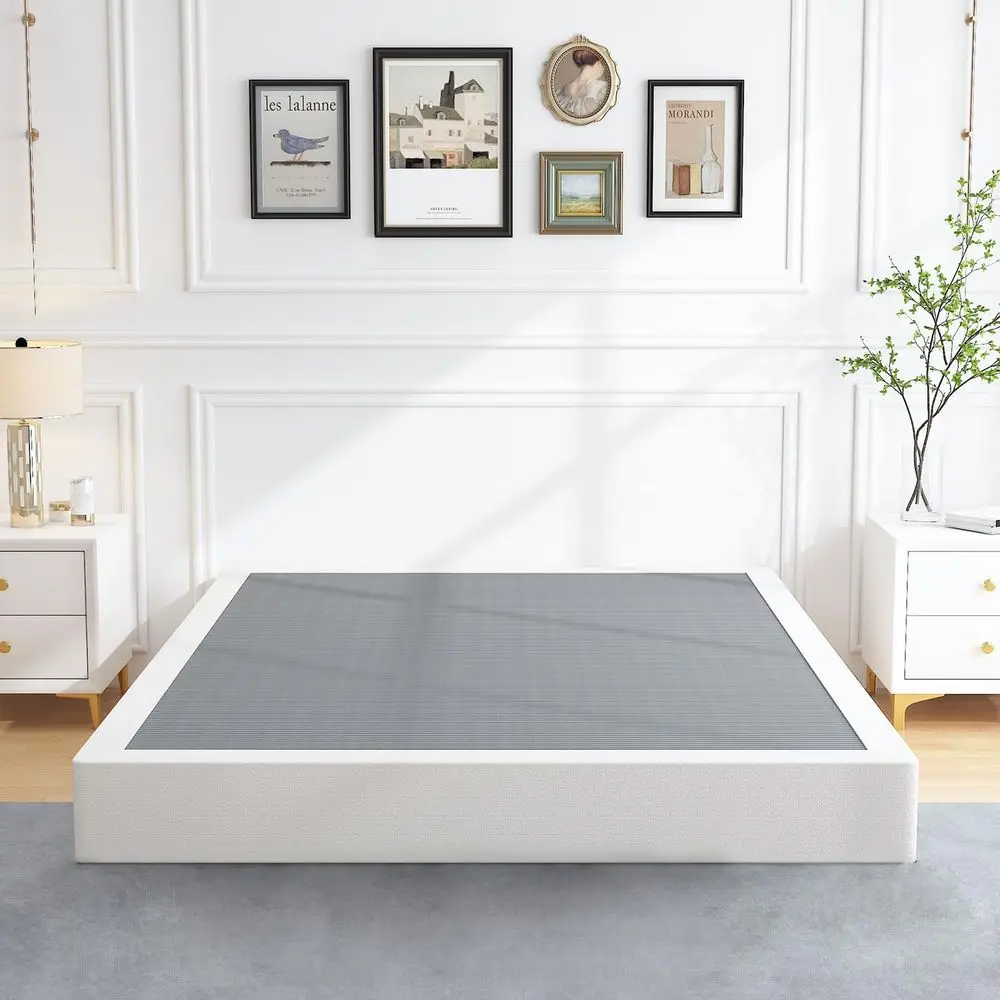 ALDRICH 7 Inch Heavy Duty Metal Box Spring Mattroundation 3000lbs Max Weight acity/Non-Slip/No Noise/Easy Assembly/Easy Clean Co