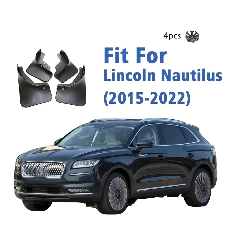 Mudguard For Lincoln Nautilus 2015-2022 Front Rear 4pcs Mudflaps Mudguards Car Accessories Auto Styline Splash Guard Fender