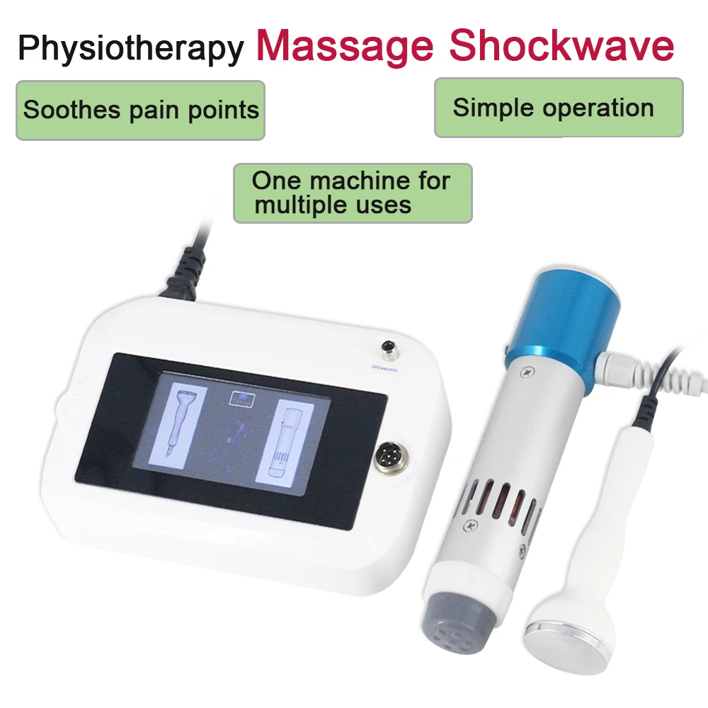 Professional Shockwave Therapy Machine Effectively Relieve Limb Pain ED Treatment Massager 2 in 1 Ultrasonic Device