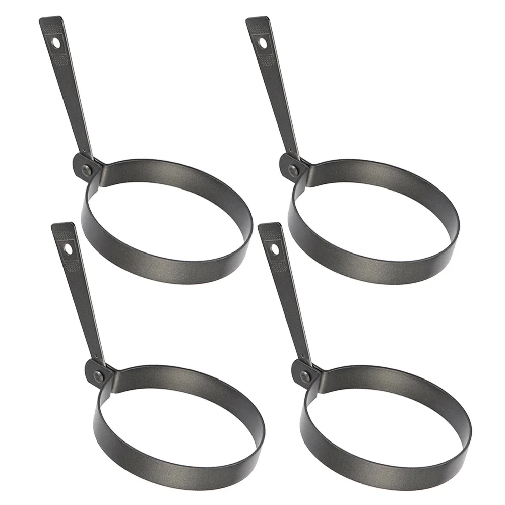 

4pcs Non-Stick Rings Thickened Food Grade Cooking Mold For Fried Poached Eggs Easy Clean Kitchen Tool Egg Ring Egg Mould Cooking
