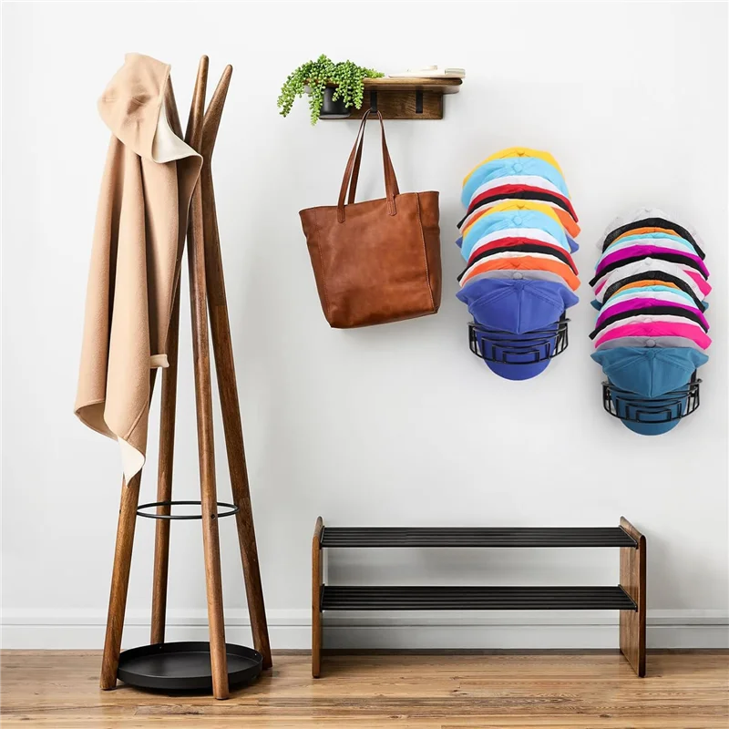 

ABPQ-2 Pack Hat Rack For Wall Hat Organizers For Baseball Caps Hat Storage Hat Hangers For Wall