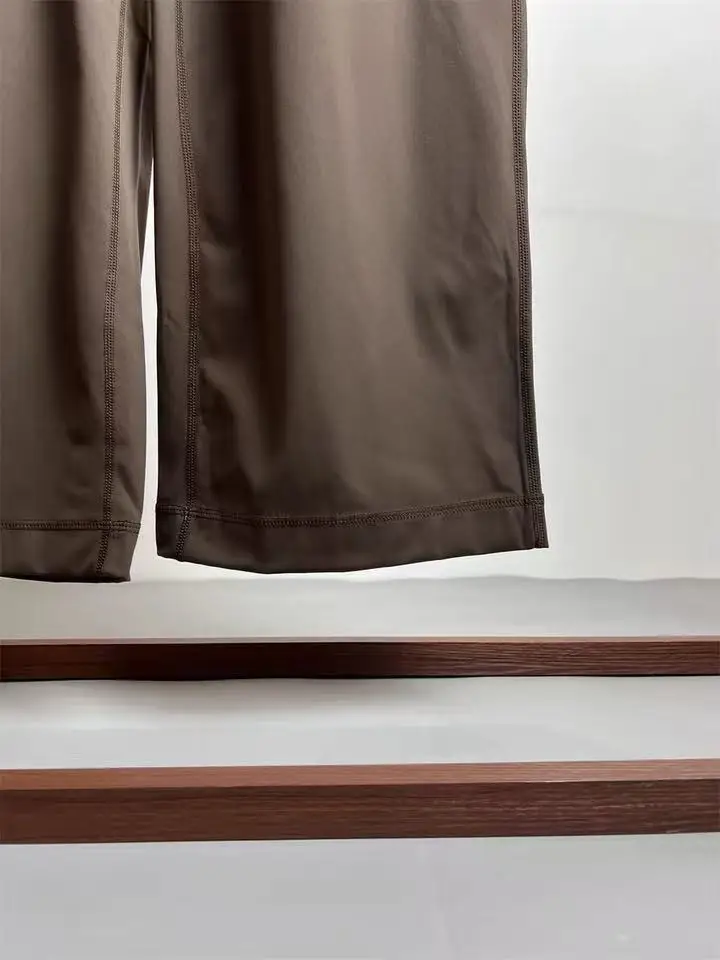 Damen-Sporthose mit lockerer Passform und Taschen, gerade geschnittene, hochtaillierte Fitnesshose, Yoga-Hose, Pilates-Hose – Detail 15