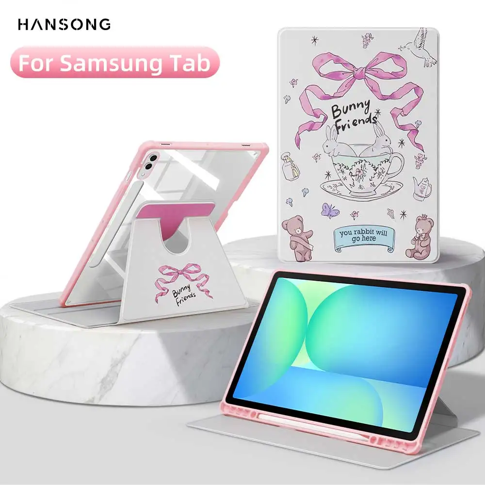 

360° Rotating For Samsung Galaxy Tab Case for A8 10.5/A9 Plus 11/S6 Lite 10.4/S9 FE 10.9/S9/S10 Plus 12.4/S10 FE Plus 13.1 case