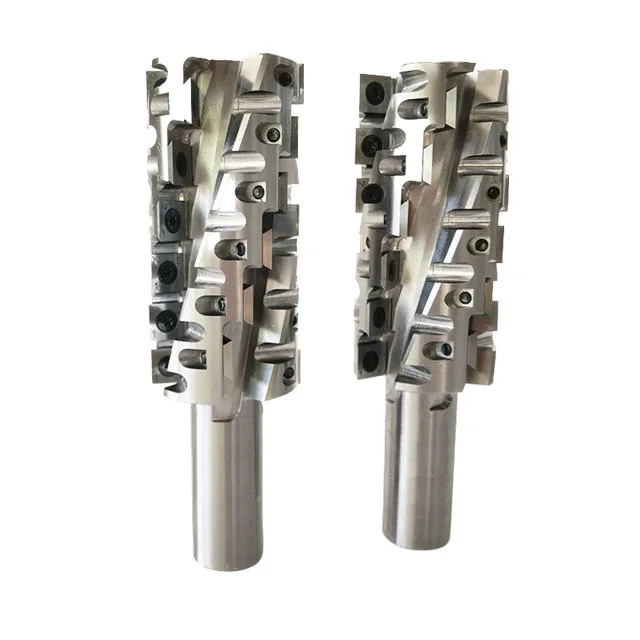Carbide Insert Bearing 20*50*60mm Helical Cutter for Trimming Wood Spoilboard Surfacing CNC Router Bits