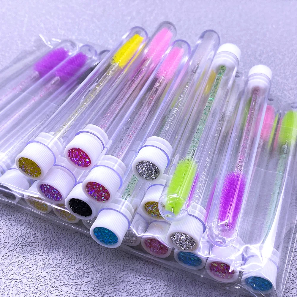 30 قطعة أنابيب فرشاة الرموش كريستال لاش عصي الماسكارا الحاجب مشط Spoolies الحاويات جلدة فرش تطبيق أدوات ماكياج #5