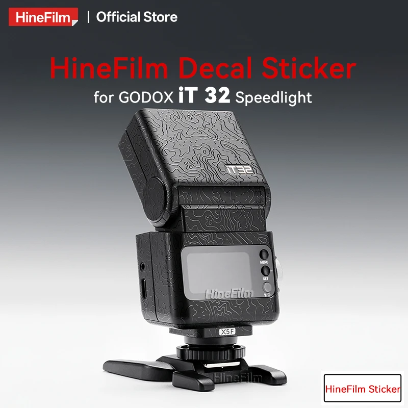 

Hinefilm Skin for Godox IT32 Flash Skin Camera Flash Sticker IT 32 Speedlight Premium Decal Skin for Godox it32 x5 Protector