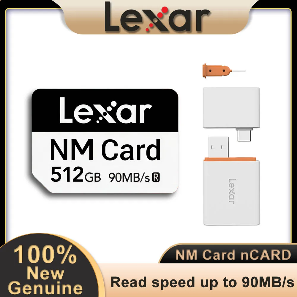 Original Lexar NM Memory Card NCard Memory Card 64GB 128GB 256GB for Huawei Phone Mate 20/30/40/P40/P30 Nova 5/7 Honor Enjoy 20P