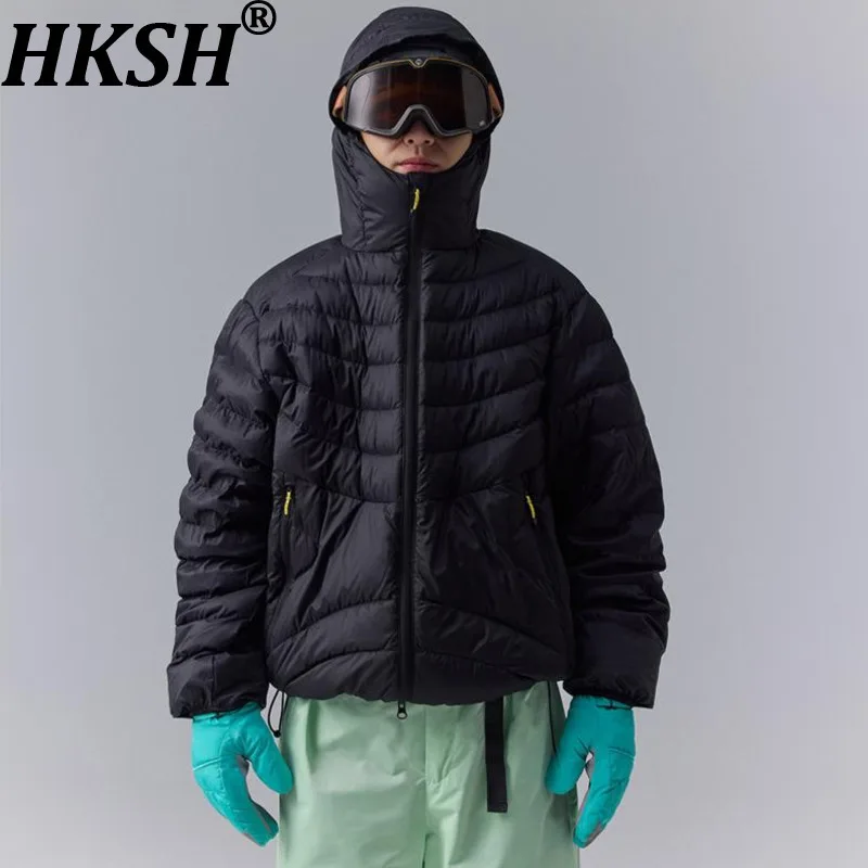 

HKSH осень-зима новая мужская повседневная спортивная водонепроницаемая легкая пуховая куртка элегантное модное пальто с капюшоном Ins HK11715