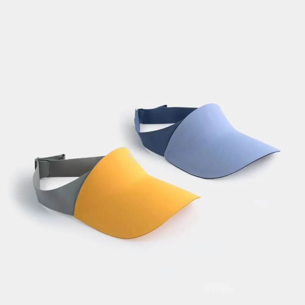 

Дышащая бесшовная солнцезащитная кепка в корейском стиле с контрастными цветами, защита от УФ-лучей, летняя панама, кепка-козырек для детей, для мальчиков