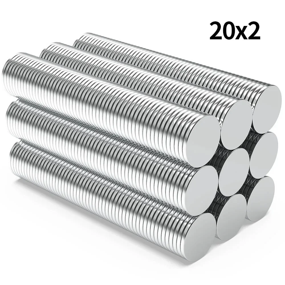 20x2mm N35 Super Strong Neodymium Magnet Round NdfeB Powerful Permanent Magnetic imanes Refrigerator Magnets 20*2