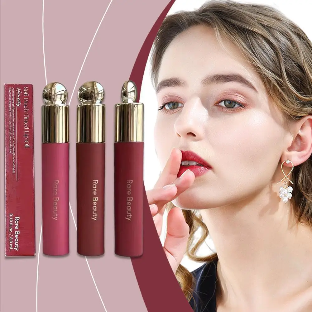 3ml para rara belleza suave pellizco aceite de labios teñido lápiz labial líquido brillo de labios resaltador colorete crema hidratante brillo de labios