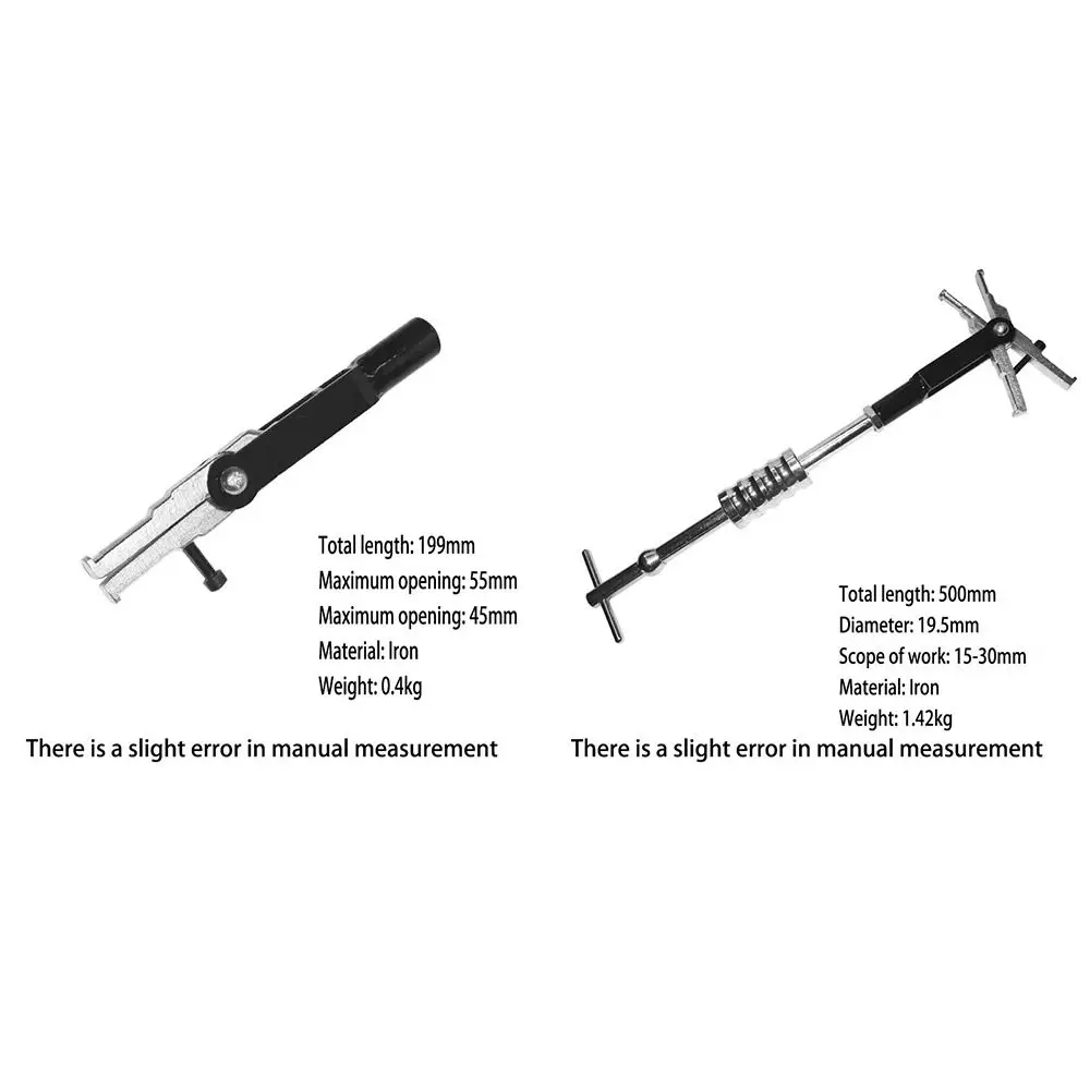 Double-head Slide Hammer Puller Anti-slip Adjustable Inner Hole Puller High Efficiency Wear-resistant Bearing Inner Puller