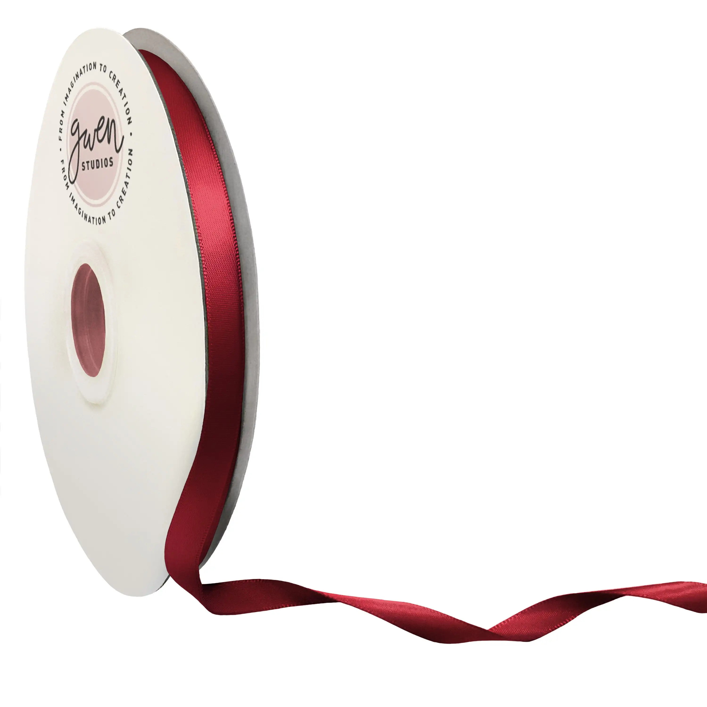 

Burgundy Double Faced Satin Ribbon for Crafts,3/8 X 100 Yards by Gwen Studios