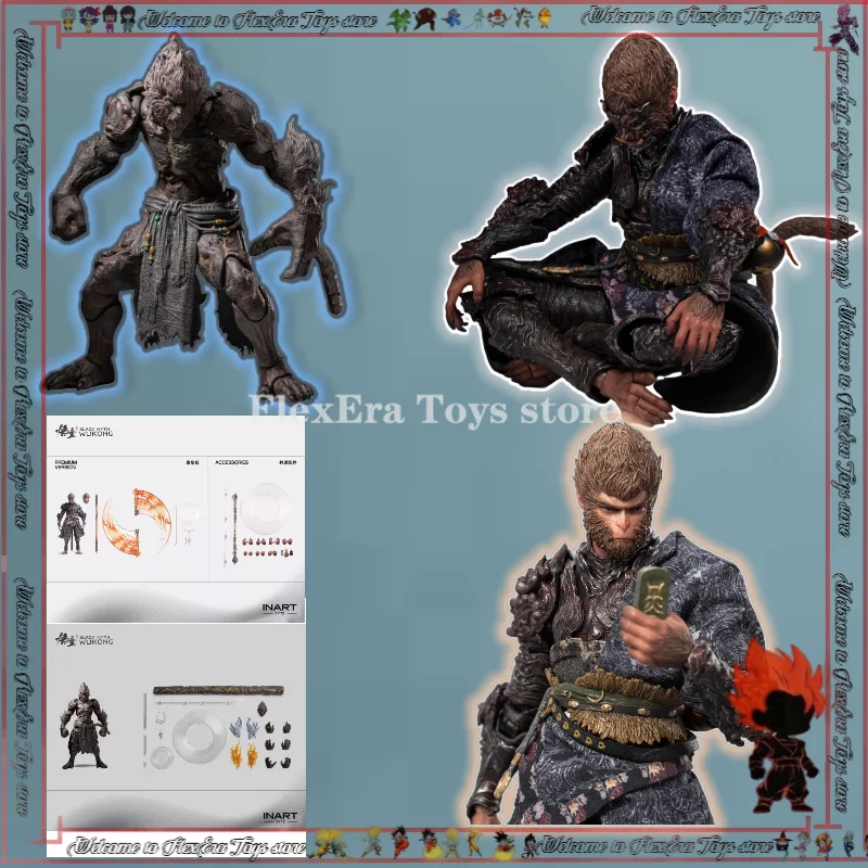 

In Stock INART Black Myth Wukong 1/12 Articulated Figure Stone Ape Heaven Earth Law The Destined One Zhu Bajie Collectible Model