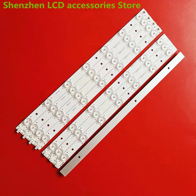 Striscia di retroilluminazione a LED PER Sanyo Plc-39PRO5000 LE100N8FM 180-W00-39000H IC-B-HWT39D060R IC-B-HWT39D060L 3V 14LED 389 MILLIMETRI 100% NUOVO