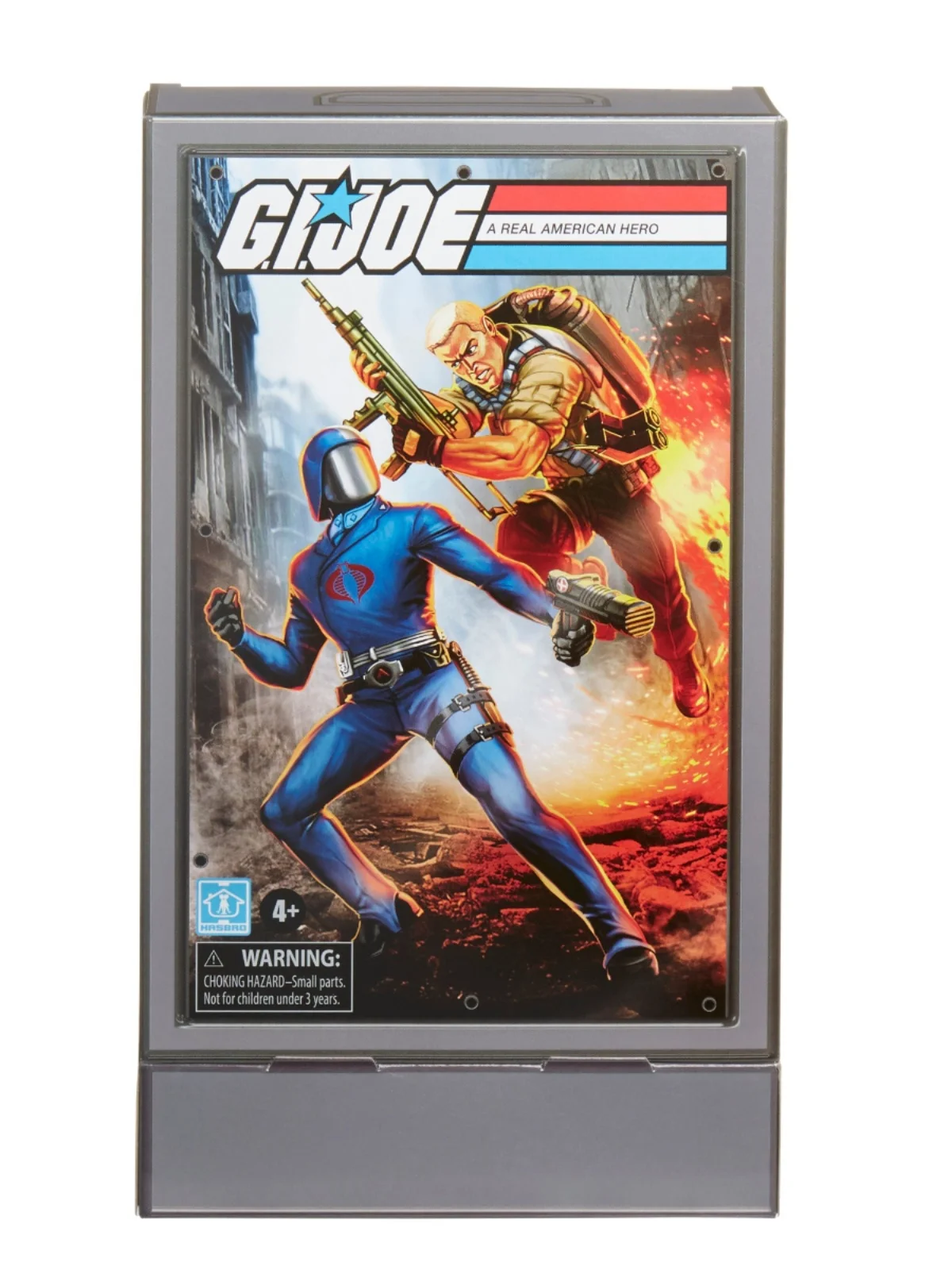 

Hasbro Spot Special Forces Vintage Hanging Card Collection Duke and Cobra Commander Set 3.75 Tabletop Decoration Birthday Gift