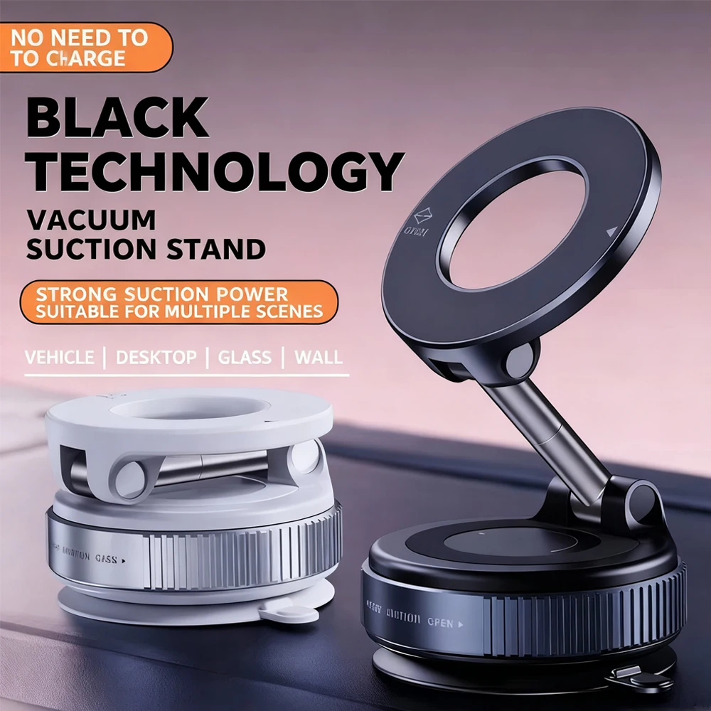 

Universal Adsorption Phone Holder 360° Rotatable & Foldable Suitable for Car Desktop Glass Wall Multi - Scenarios Strong Suction