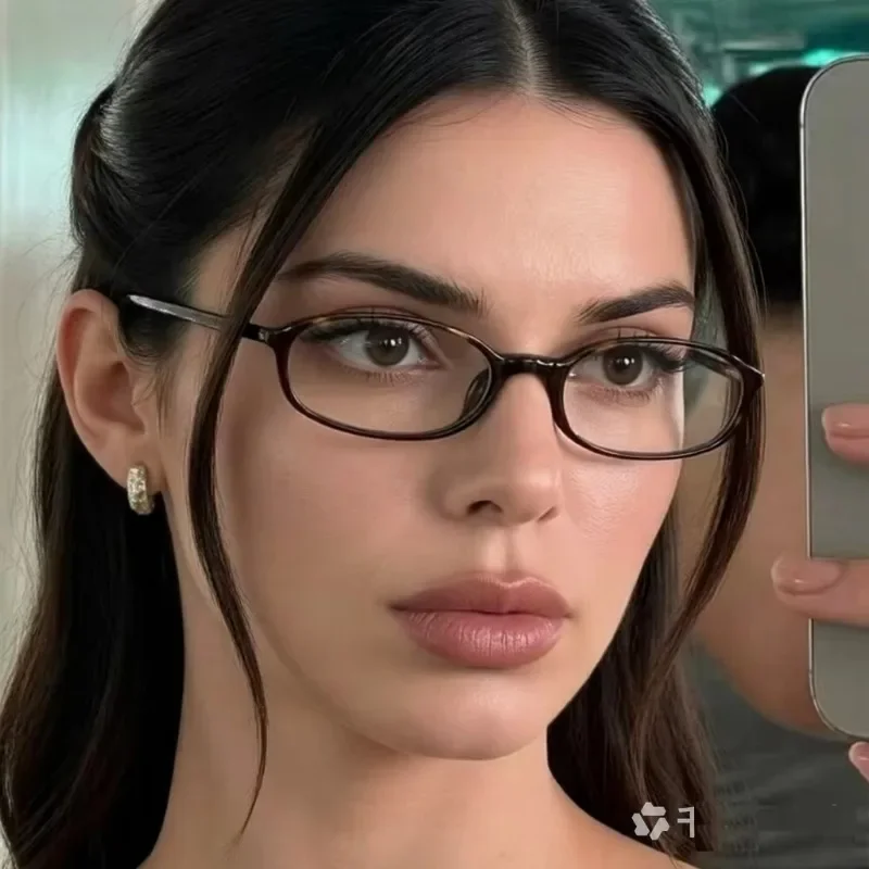 Retro Classic Small Oval Women Anti Blue Light Eyewear Clear Lens Glasses Frame Fashion Ultralight Men Optical Spectacle Frame