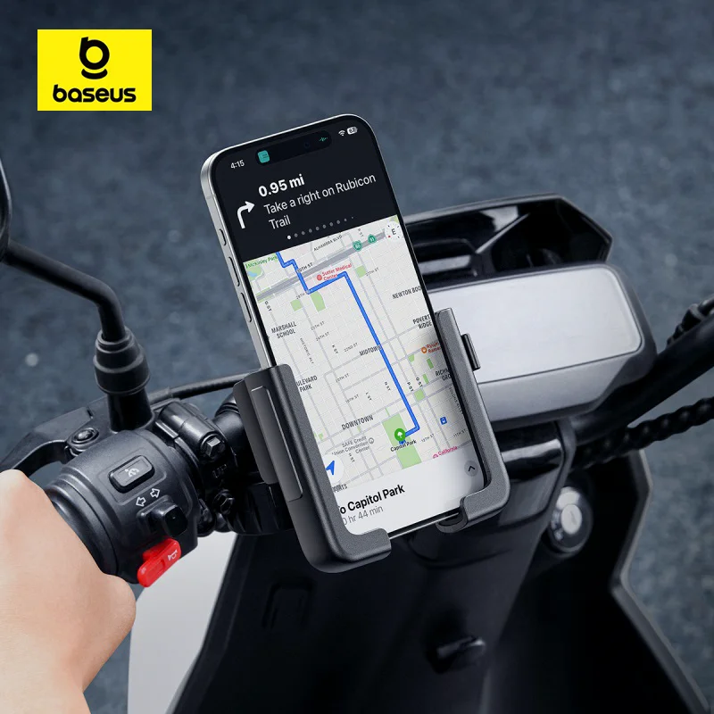 Baseus Bike Phone Holder Case Cycling Bike Mount for iPhone Xiaomi Mobile Phone Stand Bag Handlebar Bicycle 360 Degree Rotatable