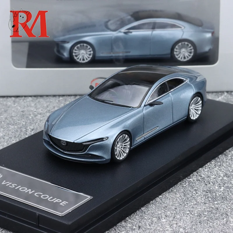 New In Stock Rm 1:64 Concept Car Mazda Rx-Vision Coupe Simulation Alloy Miniature Die-Cast Model Custom Boy Toys Collection Gift