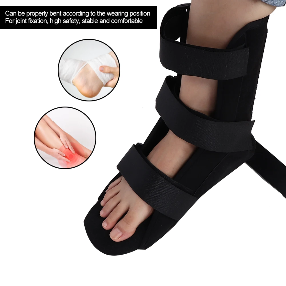 Ankle Fracture Brace Foot Brace Foot Fixed Brace Professional Foot Fracture Boot Ankle Correction Joint Sprain Fixed Brace Black