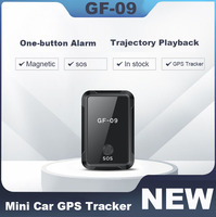 GF-09 Mini GPS Car Tracker Real Time Tracking Anti-Theft Anti-lost GPS Locator Strong Magnetic Mount Car SIM Message Positioner