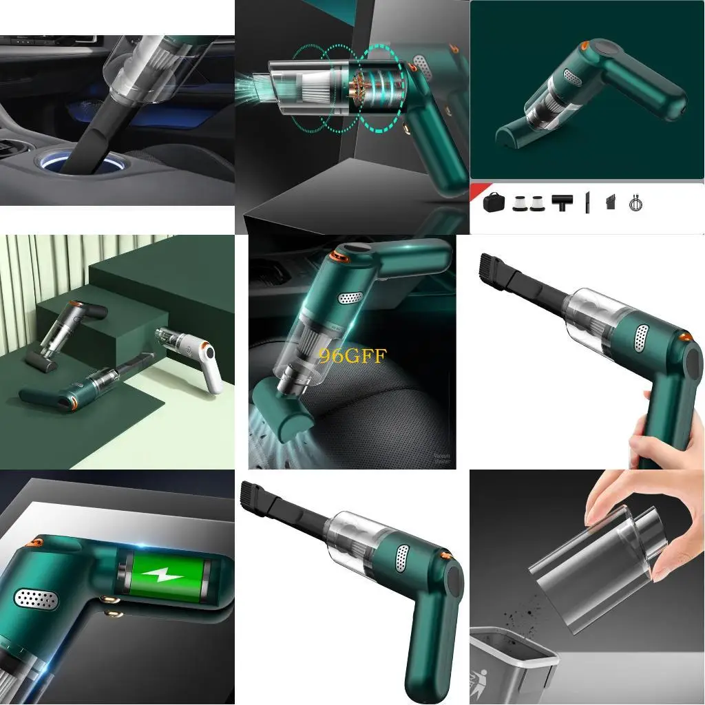 96GF Aspiradora portátil portátil para muebles para automóviles para hogar tierra polvo recargable diseño liviano