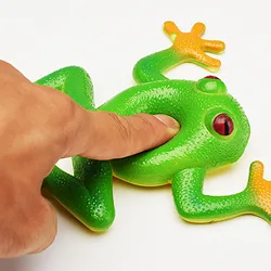 Simulation Frosch Modell Ornamente Weiche Gummi Gefälschte Frosch Kreative Zwang Vent Frosch Spielzeug kinder Geschenk Sensorischen Spielzeug