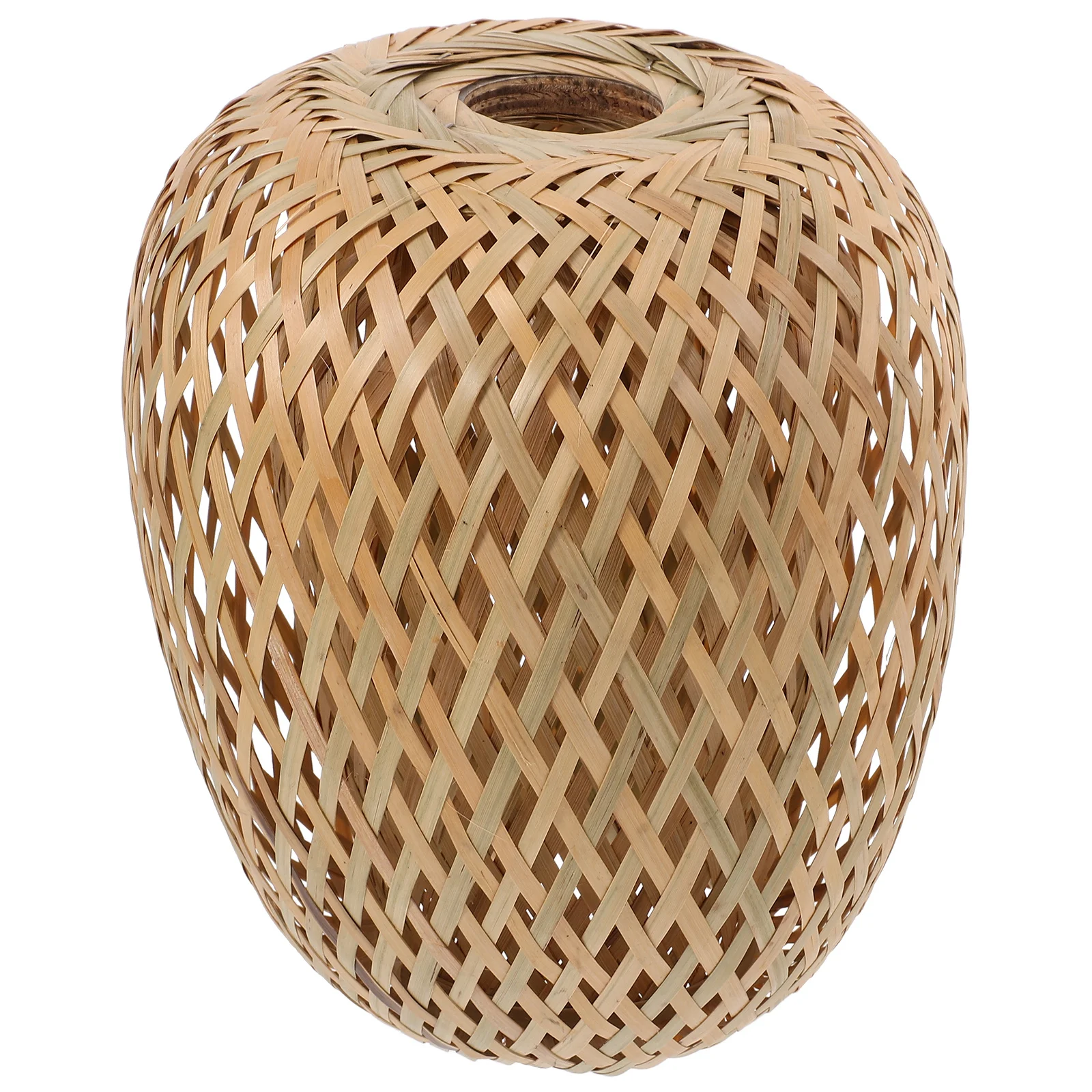 

Бамбуковый абажур ручной работы, тканый подвесной светильник, подвесной абажур в деревенском стиле для внутреннего и наружного украшения, потолочный светильник