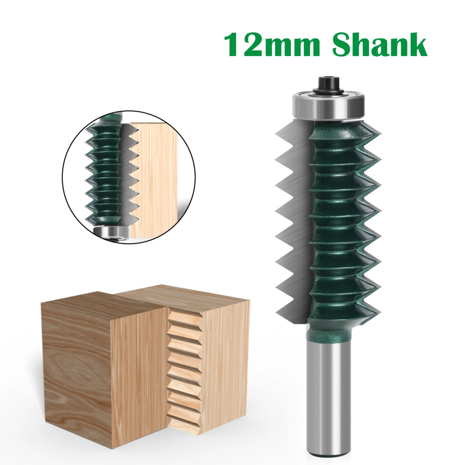 Multi Tooth Router Bit 12mm Shank Carbide Line Type Wood Milling Knife For Woodworking