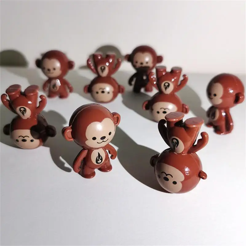 Toy Simple Durable Safety Gifts Mini Home Furnishing Ornaments Small Portable Brain Game Child Cute Tumbler Monkey