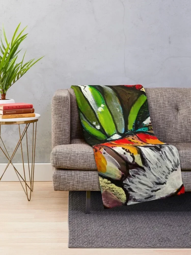 Protea Courage Throw Blanket Flannel Fabric Decorative Throw wednesday Blankets