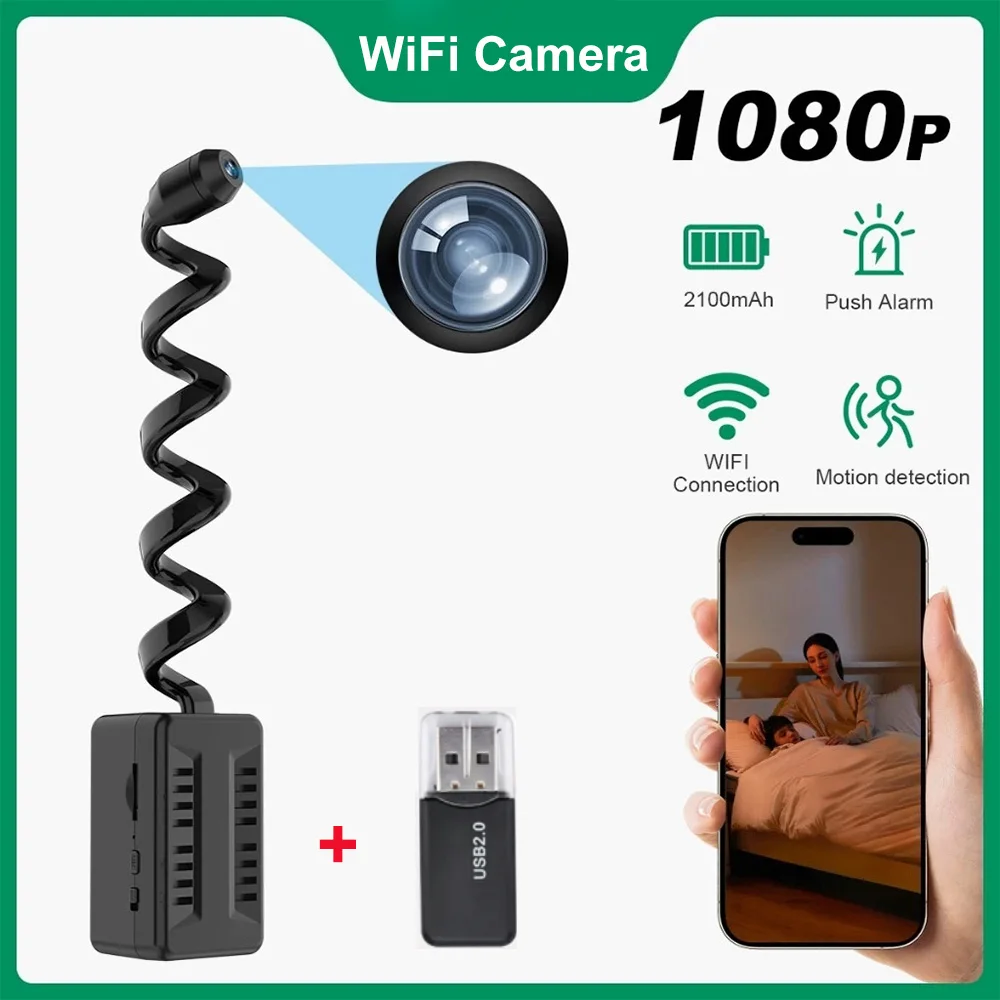 Mini Camera 1080P HD Draadloze WiFi Camera Bewegingsdetectie Video Recorder Beveiliging Surveillance Camcorder Ondersteuning Remote View