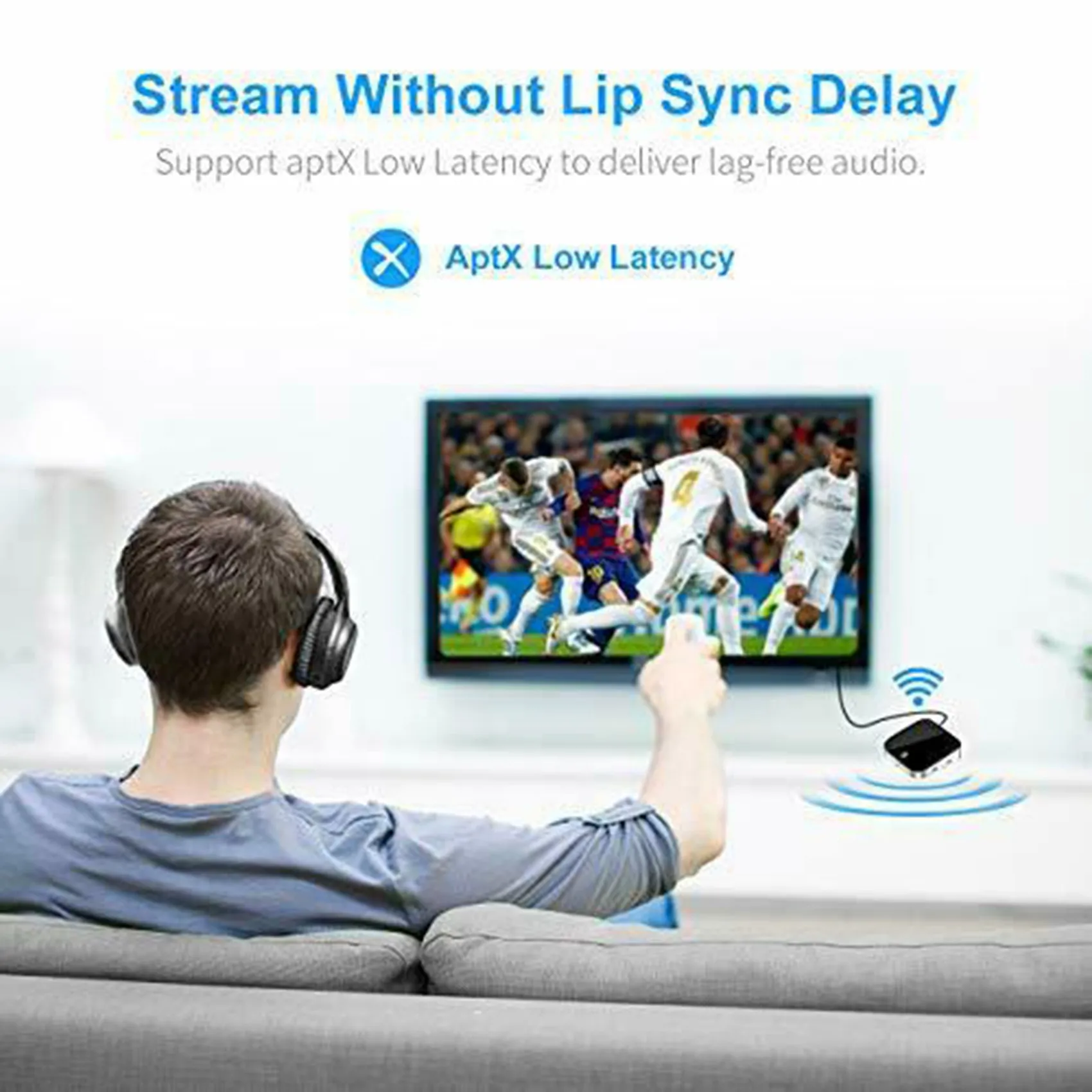 Hot sale -029 Bluetooth 5.0 Adapter 2 in 1 Bluetooth Transmitter 3.5mm AUX SPDIF Audio Receiver for Headphone Speaker