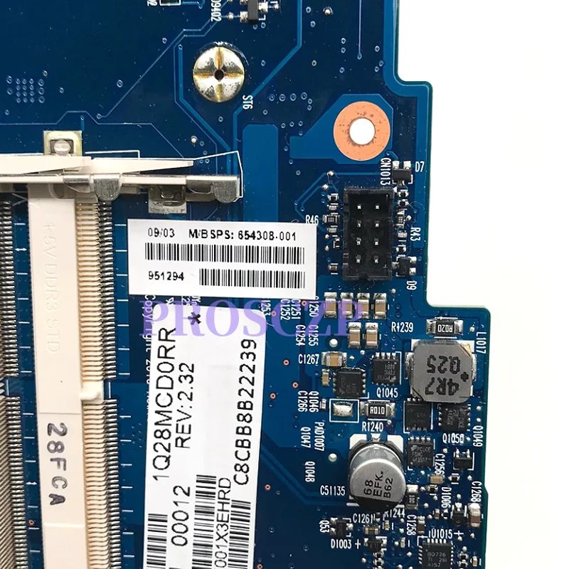 

654308-001 Main Board For HP ProBook 4535 4535S Laptop Motherboard Socket FS1 DDR3 Full tested