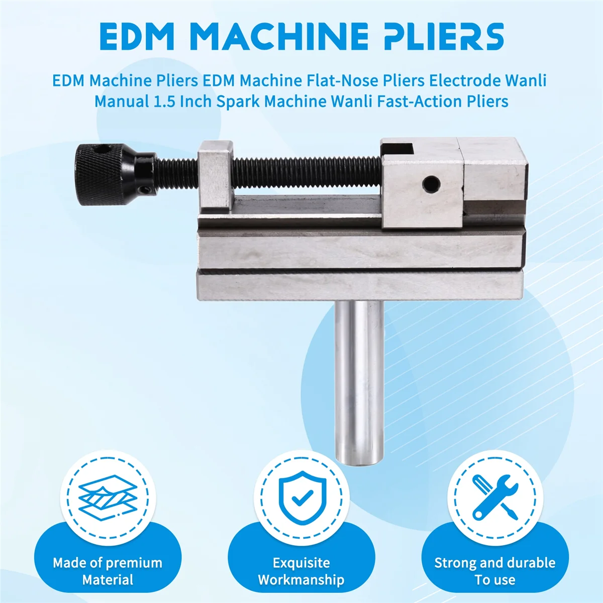 

Popular_EDM Machine Pliers EDM Machine Flat-Nose Pliers Manual 1.5 Inch