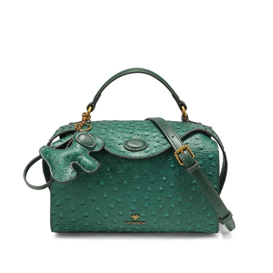 

Premium sense of niche ostrich grain handbag bag new fashion hundreds of single shoulder crossbody bag
