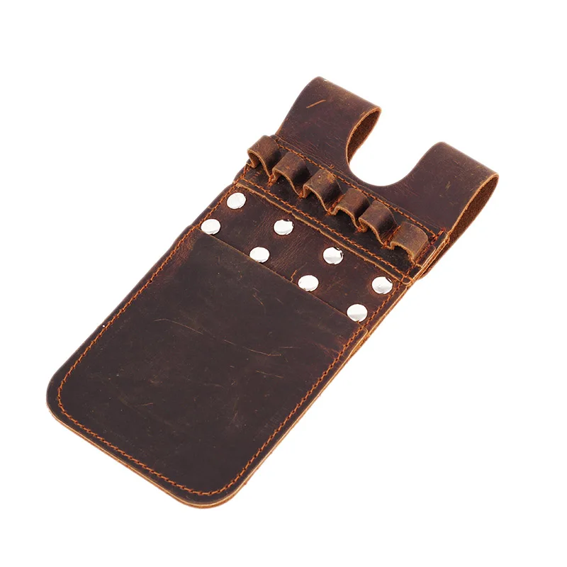 New-Back Pocket Quiver Horse Leather Pocket Quiver For Holding 6 Pieces , Recurve Compound Bow For Archery Hunting