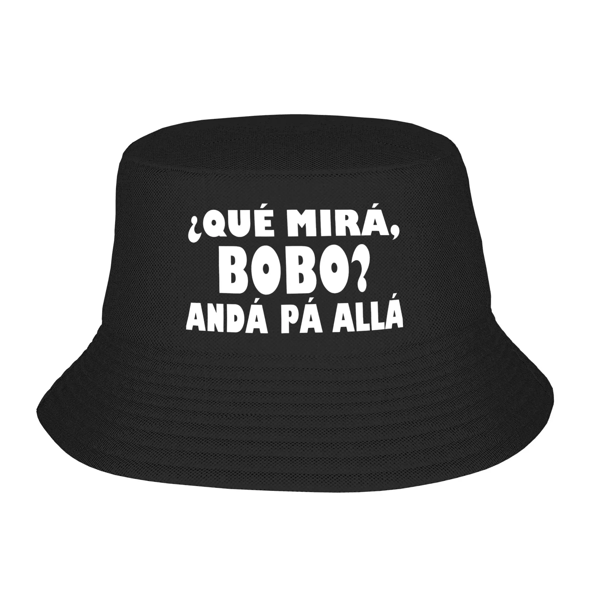 Que Miras Bobo funny meme Bucket Hat Gifts For Girl Harajuku  Vocation Caps For Travel Lightweight