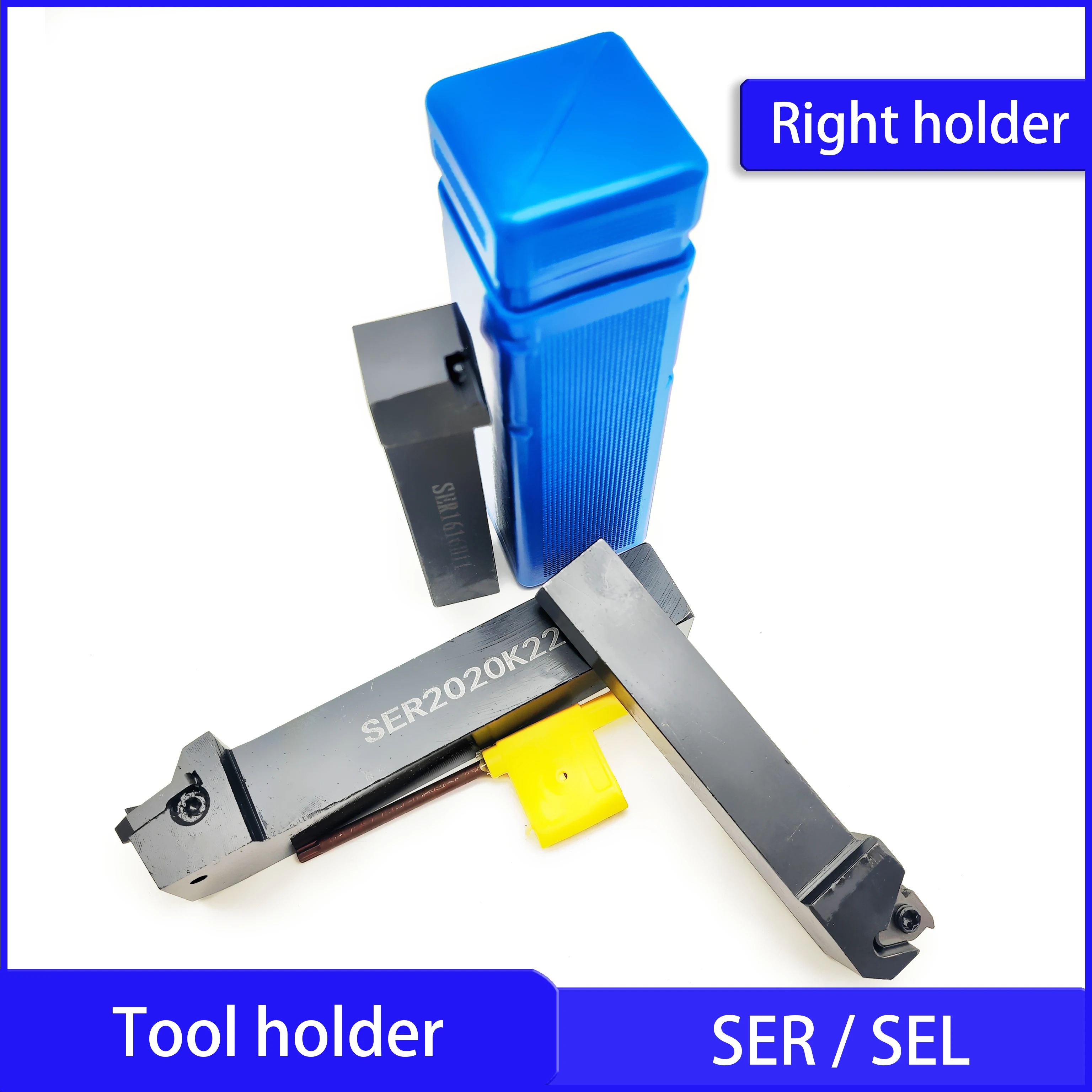 CNC machine tool holder with SER SEL thread for 11ER 16ER 22ER external thread blade universal high quality thread holder