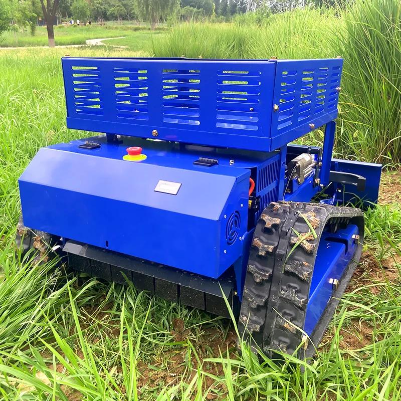 

Customized Self-Propelled 4-Stroke Remote Control Lawn Mower DIY Industrial Robot Mower for Agriculture