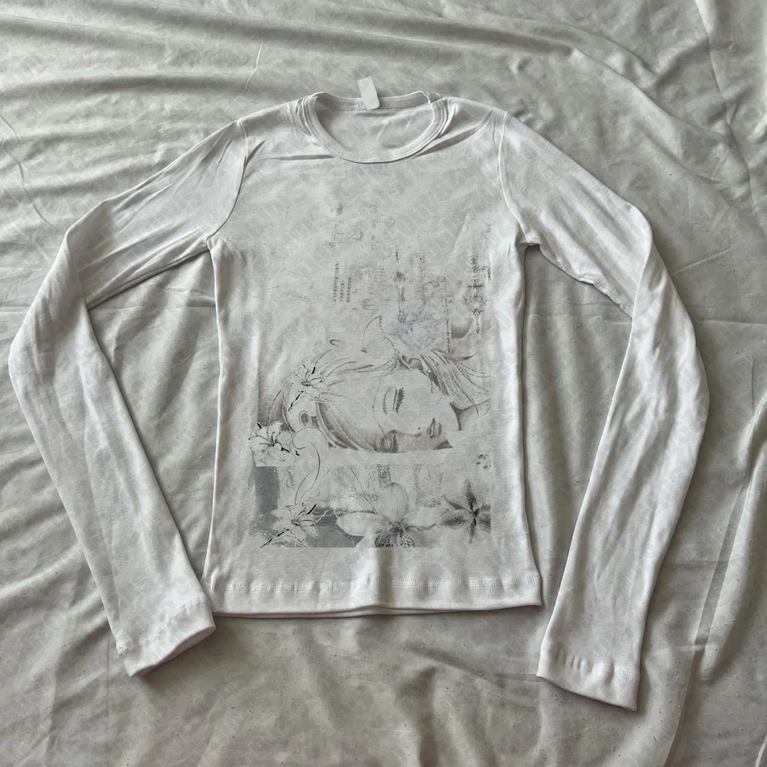 Trashy Y2k 2000s Top Kawaii Emo Crop Top Donna Donna Vestiti per le donne Shoujo Ragazza Stile Abbigliamento femminile Anni '90 Vestiti Vintage