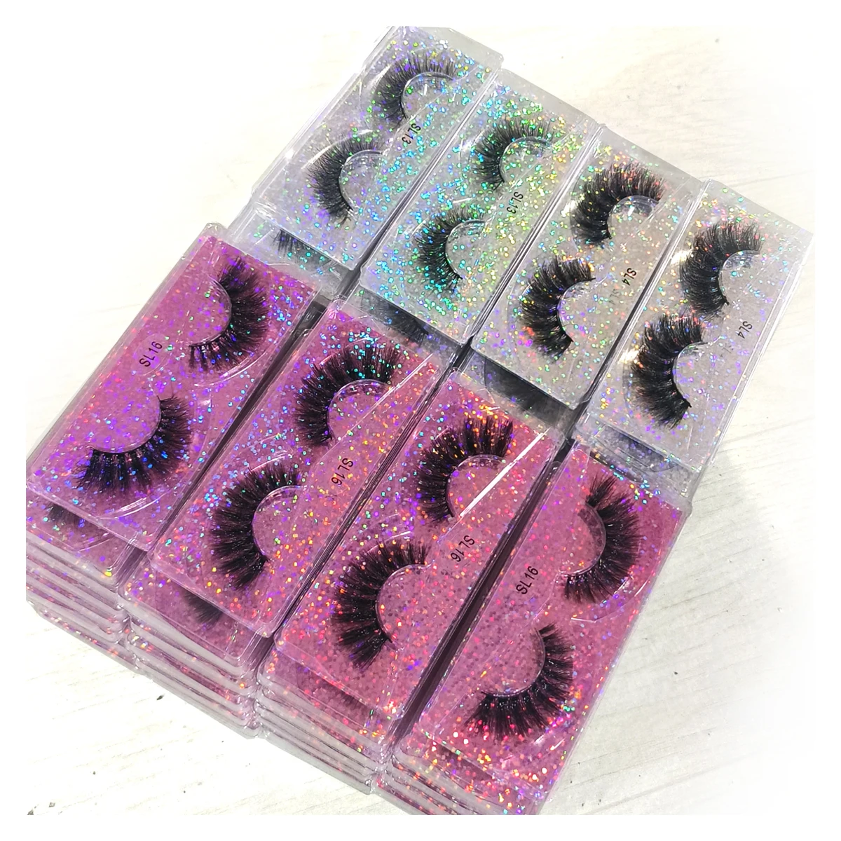 5/10/30/50/100Pcs fluffy mink eyelashes wholesale natural long 3D false mink lashes hand made fake eyelashes makeup faux cilio