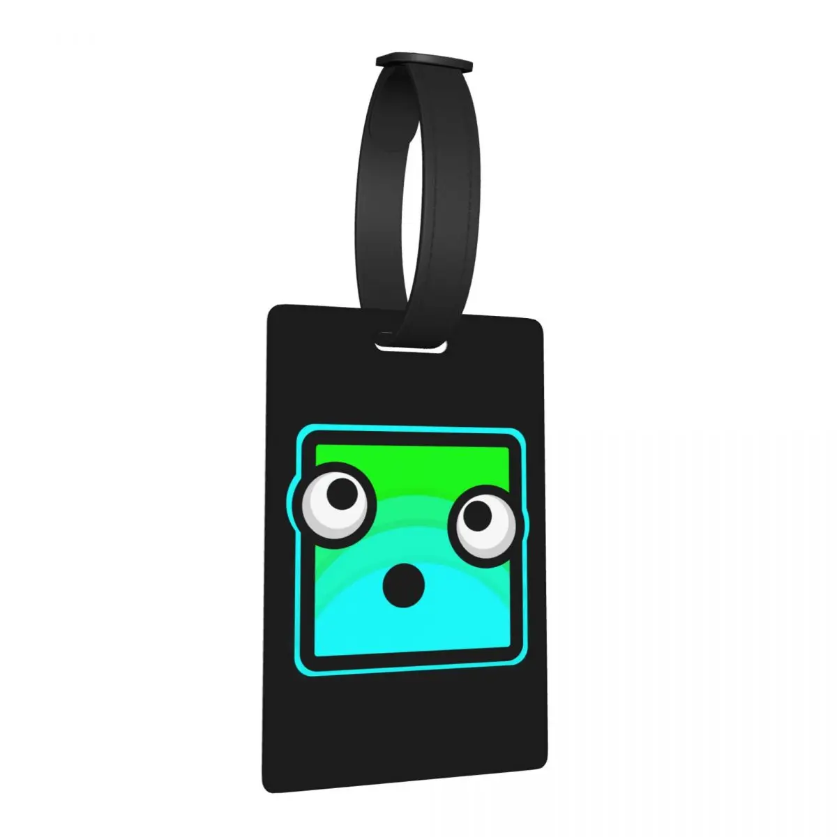 

Video Game Geometry Dash Luggage Tags Suitcase Accessories Travel Fashion Baggage Boarding Tag Label Holder ID Name Address