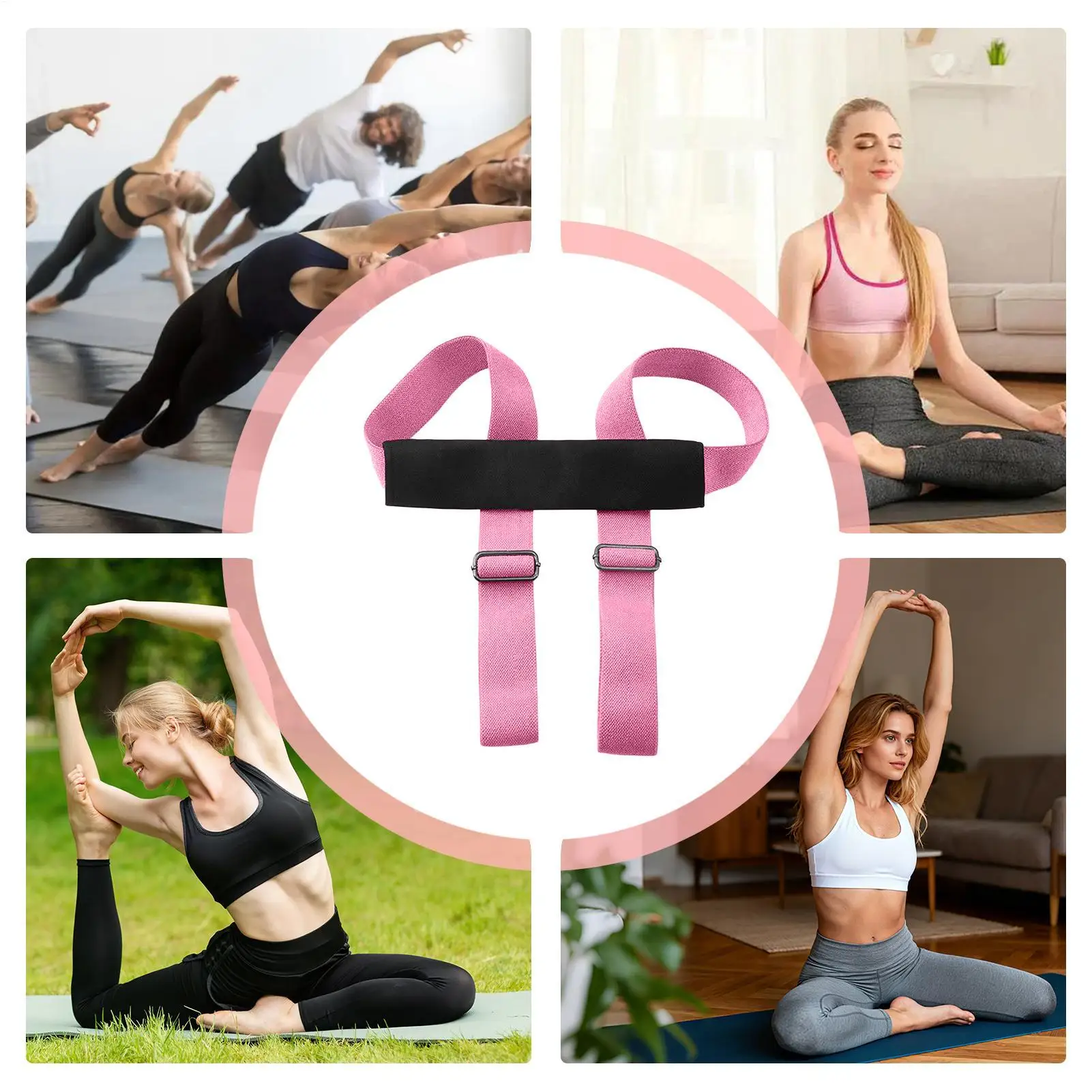 Yoga Resistance Band Strength Straps Yoga Band For Athletes Seniors Adults Home Workout Exercise Pilates Fitness Leg Arm Back
