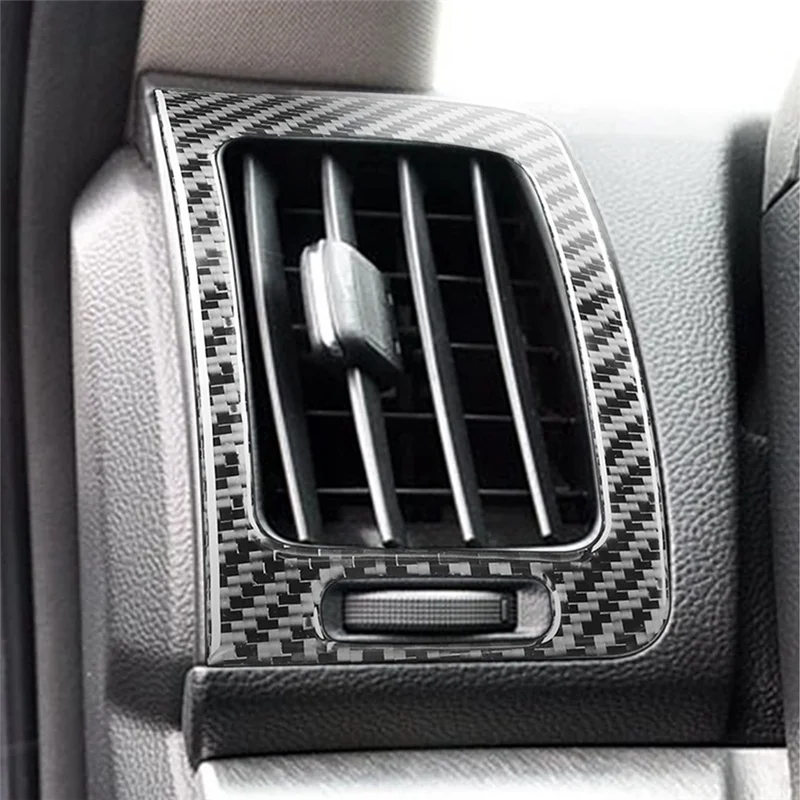 

For Infiniti G37 2010-2013 Soft Carbon Fiber Interior Trim Cover Decal Set, Air Vent Gear Shift Panel Co-Pilot Strip Kit Parts