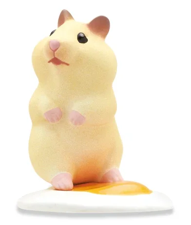 KITAN CLUB Original Gashapon Capsule Toys Figure Kawaii Poached Hamster Eggs Cute Miniature Animal Figurine Anime Desktop Decor